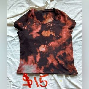 Hand dyed cropped Tee